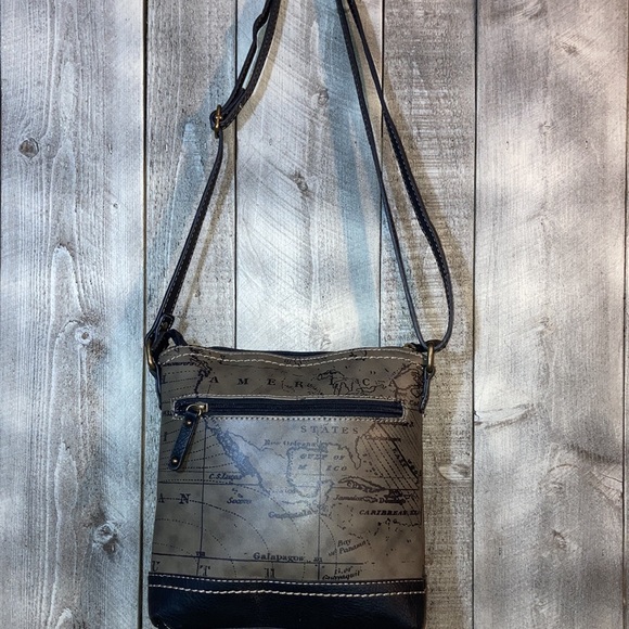 BOC Faux Leather Bag with Leather Trim - Picture 3 of 9